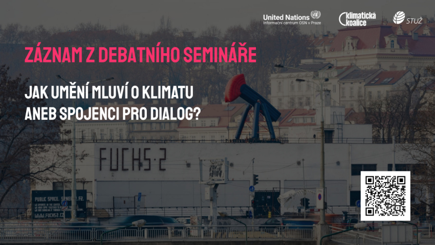 Záznam z debaty Jak umění mluví o klimatu Aneb spojenci pro dialog?